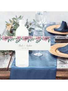 30 Pcs Custom Water Bottle Labels Stickers Self Adhesive Candy Wrap Bridal Shower Decor Personalized Text - Multicolor - View 4