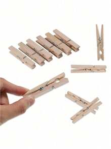 30/10pcs Black Birch Decorative Nail, 2.87 Inch Photo Picture Hanging Clip, Clothes Pin For Home Decoration,Beachwear,Spring,Minimalist,Summer Tops