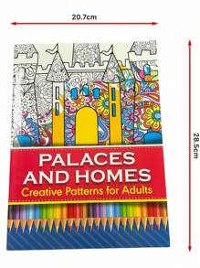 16-Page Coloring Book - 8 Fantasy Themes: Castles • Butterflies • Birds • Fish • Forest Animals • Fruits • Flowers • Mandalas | 31 Stress-Relief Art Designs With Color Guides | Mindfulness Therapy Activity Book | Perfect Creative Gift For Adults & Kids (Birthdays/Holidays)