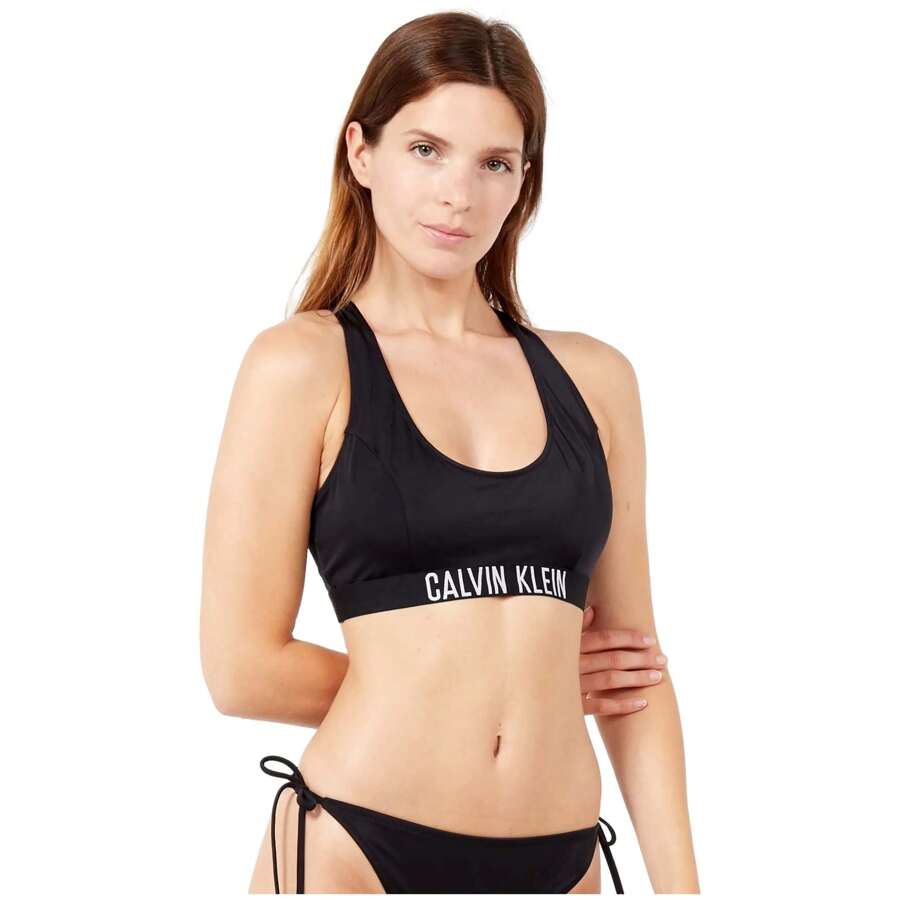 Calvin Klein Women's Bikini Top KW0KW01302BEH In Black ✅ Delivery Within 24/72 Hours To Spain (Peninsula) - Black - View 1