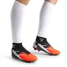 Botas de fútbol para hombre, zapatillas de entrenamiento profesionales de primera calidad, tacos profesionales, tacos con cordones, zapatillas de fútbol - Naranja - Ver 8