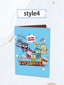 Sanrio Cartoon Sanrio Passport Holder Kitty Cat  Dog PU Passport Case Passport Holder ID To Print Travel Accessories Supplies Travel Essentials Travel Must Haves Holiday Essentials Holiday Travel Bag