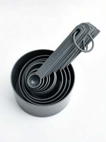 1 套 10 件装，量杯和量匙套装，Kitchen Aid 量杯和量匙，可堆叠杯子和量匙，用于烹饪和烘焙的厨房小工具 - 彩色 - 查看 14