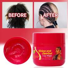 边缘控制凝胶 - 提供牢固的定型效果，不油腻，有光泽 - 使用丝蛋白强化头发，使用阿比西尼亚油软化头发，非常适合手指波浪、辫子、辫子、线圈、扭结或任何其他风格，使边缘光滑并增添光滑感 - 4Oz/113g - 查看 3