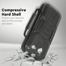 3 In 1 Accessories Set Compatible With Playstation Portal, Hard Carrying Case For PS Portal, Portable Storage Case Fits  Portal With 1 Screen Protector, Silicone Protective Cover, Black - Black - View 7