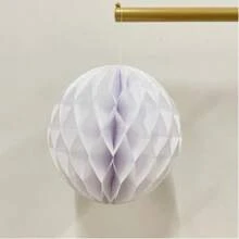 彩色蜂巢球派对装饰，婚礼场地纸花，背景墙挂饰，心形蜂巢球，节日圆球，彩色纸质蜂巢球，纸质绒球装饰 - 彩色 - 查看 22