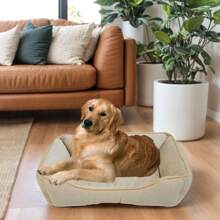 AKAPET Vier seizoenen universeel huisdierbedhuis, randdecoratie - antislipbodem, geschikt voor het houden van puppy's, kleine honden, middelgrote honden en grote honden, vierkant hondenbed en kattenhuis slaapbankmat, de ideale spullen accessoires voor huisdiereigenaren
