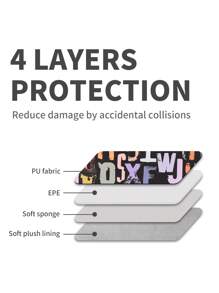 Slim Shockproof Laptop Sleeve Computer Bag Compatible With MacBook Matebook - Black - View 6