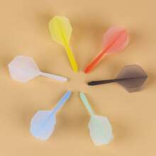 24X Moulded Darts Flights And Shafts 2BA, In-One Piece Integrated Accessory 7.5*3.6cm, Mulitcolours - Red - View 6