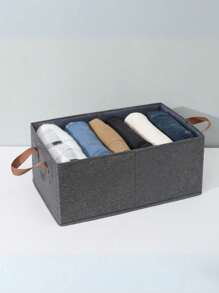 Kit 5 Sturdy Folding Organizer Boxes For Organized Clothes And Drawers - 灰色 - 查看 8