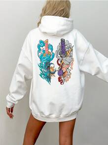 Anime Piece  Straw Hats Gear 5 Zoan Mythical Hito No Mi Nika Sun God Cang Series Sweatshirt 0357 NERD VEST - trắng - Xem 6
