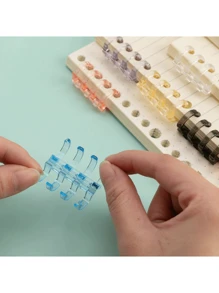 3/6/9/12/15/20/24PCS Colorful Spiral Binder Rings,4/5-Ring Binder Notebook, Plastic Binding Clips,A4/A5/B5 Size, Durable PVC Material -Removable Curl Clips, Suitable For DIY,Loose-Leaf Paper, Office Supplies,Notebooks And Scrapbooks,Back To School,School Supplies