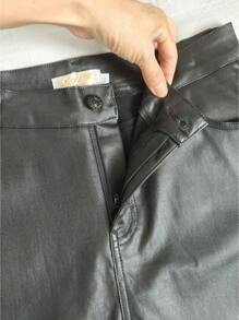 Women's Resin Elastane Pants - Black - View 3