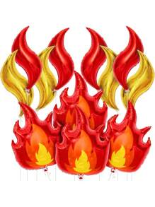 1 Conjunto Balão em Forma de S de Chama, Decorações para Festa de Aniversário/Bombeiro