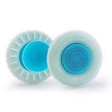 二合一硅胶洁面刷，可拆卸两用硅胶面部刷