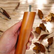 Kit 04 Pés Palito 30cm Madeira Inclinado Para Poltrona e Móveis em Geral