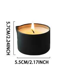Evoduck Scented Candles, Iron Box Massage Essential Oil Candle, Geothermal Coconut Lotion Body Oil Candle, Suitable For Bedroom Bathroom, Long-Lasting Fragrance, With Essential Oil Fragrance, Perfect Gift For Family And Friends, Aromatherapy Candle Tin Can, Suitable For Travel Birthday , Valentine's Day Or Mother's Day, Aromatherapy Gift Box/2oz - 黑色 - 查看 9
