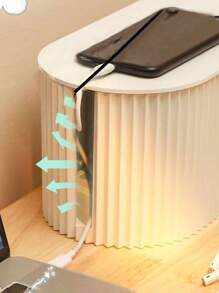 1 Stück Kabelmanagementbox für den Schreibtisch, großer Kabel-Organizer für Steckdosenleisten, Ladegeräte, Adapter, Kabelabdeckung für den Schreibtisch