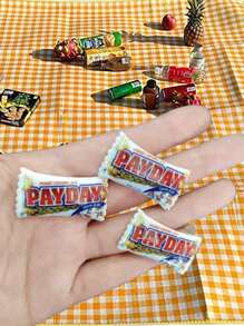 10pcs/20pcs Mini Artificial Snack Candy Chocolate Chip Bags, Various Hot Selling DIY Jewelry Accessories, Creative Earring Charms, Resin, Food Themed Craft Parts, Phone Cases DIY Materials, Accessories For Blyth Ob11 Dolls(The Product Is Not Magnetic)