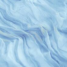 1/2/3 Stücke Käsewäsche Tischläufer, beige Boho Stil Gaze Käse Wäsche Land transparente Tischdecke für Hochzeit, Feiertag, Abschlussfeier Dekoration - Himmelblau - Übersicht 9