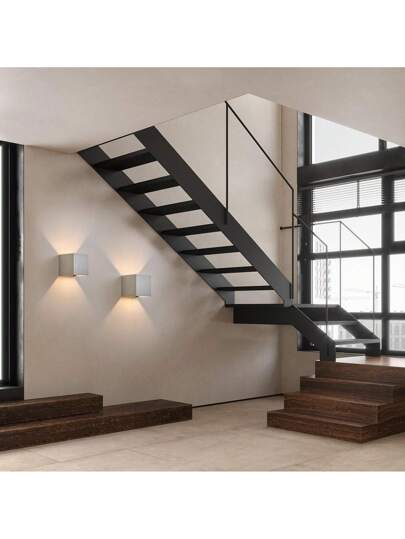 LED Wand Verlichting Outdoor Zwart Up/Down Lamp Indoor Outdoor, Replaceable G9 Bulb, IP65 Rated, 3000K Warm Wit Stairwells Exteriors view 7