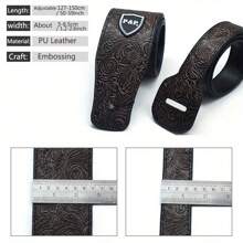 Faux PU Leather Guitar Strap 2.56 Inch Width Adjustable Length Soft Embroidered Belt For Classical Acoustic Electric Bass Guitars Musical Instrument Accessories (Cut From 1pc Leather Patterns May Slightly Differ From The Picture),Guitar>Brown,Acoustic Guitar Belt,Instrument Belt,Guitar Fret Wrap,Guitar,Guitar Neck,Guitar>Natural Wood Color,Guitar Phone Holder,Guitar Strap Wide,Amplifier Guitar,Guitar Loop,Guitar Classic - Multicolor - View 2