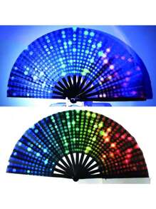 1 pièce Éventail à main arc-en-ciel, Éventail holographique, Grand éventail pliant, Éventail de fierté, Éventail de spectacle, Éventail de mariage/fête/cadeau, Éventail magique 3D transparent, Fournitures scolaires style européen et américain coloré éventail Kung Fu, Rentrée scolaire