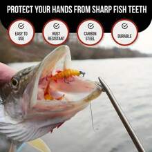 枪式鳗鱼抓钳、泥鳅和螃蟹抓钳、长嘴鱼夹和鱼钩脱钩器 - 彩色 - 查看 8