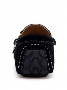 2025 秋季新款休闲手工串珠乐福鞋，男女通用一脚蹬驾车鞋，平底时尚运动鞋，情侣万圣节礼物 - 黑色 - 查看 7