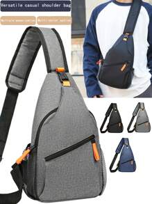 Chest Bag Male Crossbody Bag Ins Fashion Brand Sports Student Leisure Male Crossbody Bag Small Backpack Sling Bag - Multicolor - View 2