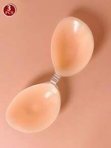 Silicone Swimsuit Nipple Cover Boob Pads Enhances Cleavage Waterproof Sweatproof Invisible Small Bust Swimwear Bikini Breast Pasties - Multicolor - View 31