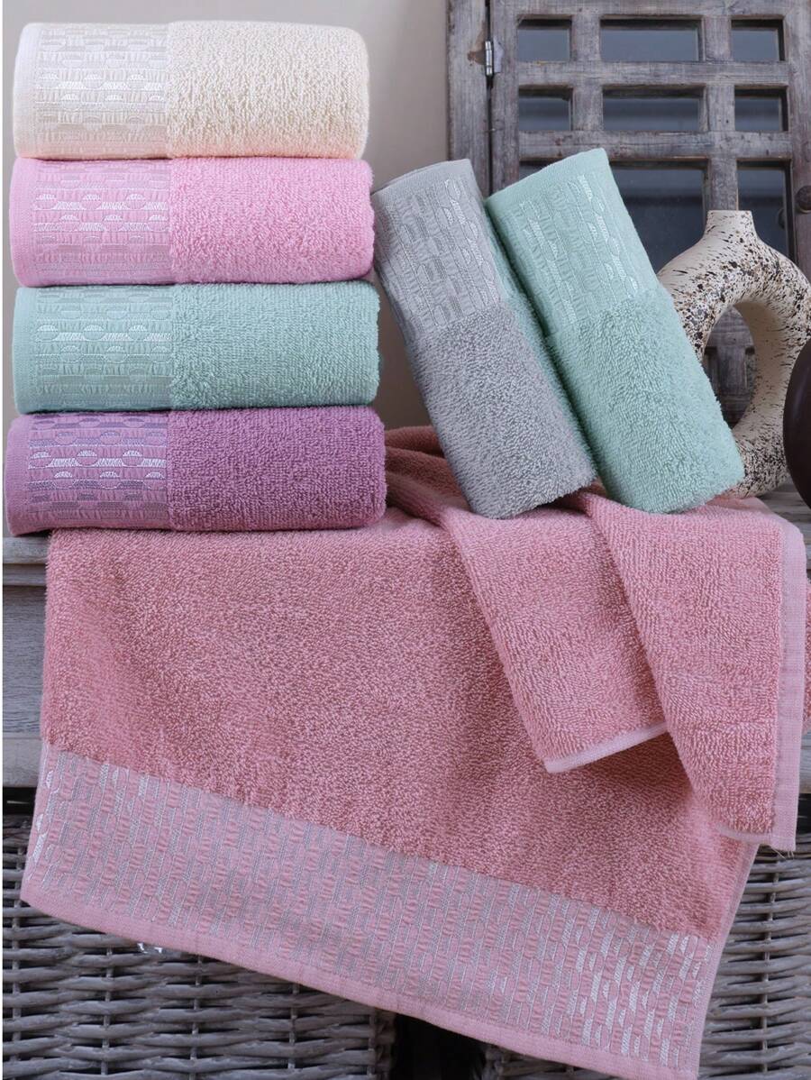 Set di 6 pezzi di asciugamani per mani e viso da 50x90 cm