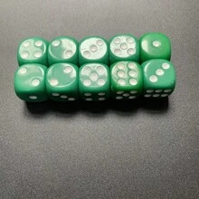 Easytoday 100pcs/Set 16mm/0.63inch 10 Colors Acrylic Dot Dice, Perfect For Board Games, Parties, Entertainment, Bars - Multicolor - View 14