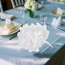 Wedding Bouquet Artificial Bridal Flower Bouquets Wedding Photo Booth Props Wedding Decorations - White - View 4