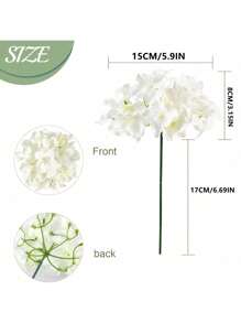 1/5/10PCS Artificial Flowers-Hydrangea Macrophylla, Silk Hydrangea Macrophylla, Fake Plants, Home, Dining Room, Living Room, Outdoor Garden Decoration,The Art Of Inserting Flowers, Photography Props, Autumn, Spring, Vase, Flower Wall, Flower Wreath, Bridal Bouquet, Wedding Decoration, DIY Flower Wreath Materials, Birthday Party Decoration Materials, Home Decoration Accessories, Valentine's Day.