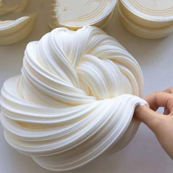 1pc Kids Safe Fluffy Slime Foam Putty Squish Toy Set, Deluxe Large Box Popular Girl Slime Stress Relief Decompression Toy, Growing Bigger, High Transparency, Stretchy, Non-Stick, Beautiful, Economical