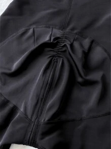 1 Pc Women High Waist Shapewear Bottoms,Colombian Butt Lifting And Tummy Control Short,Slimming,Flat Belly ,Flat-Angle Shaping Panties,Jumpsuit,Anti-Slip,Body Shaper Leggings,Tight-Fitting,Zipper,Hooks ﻿ - Black - View 7