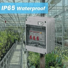 NetHong 5-Way Consumer Unit Fuse Box With RCD Breaker For Garage Shed Camper Caravan Van - Blanco - Ver 3