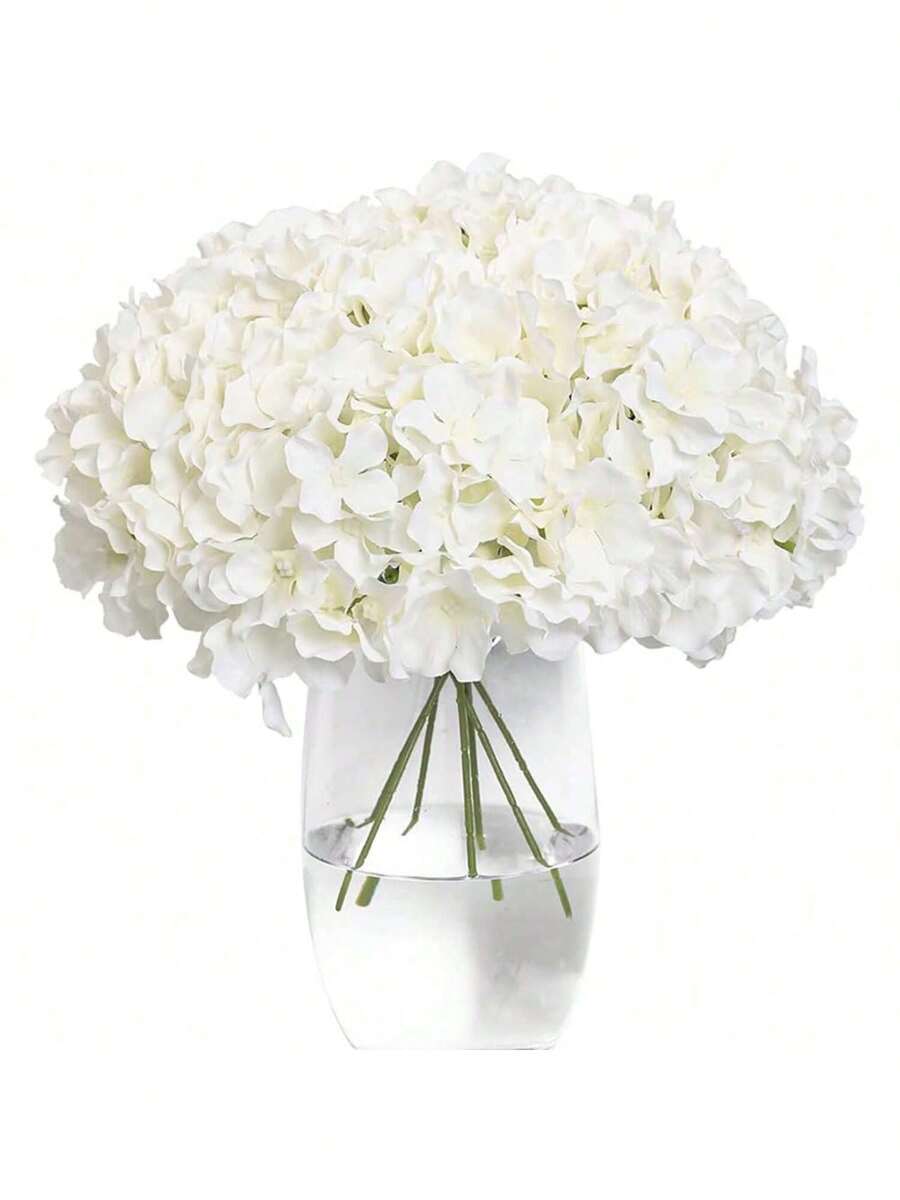1/5/10PCS Artificial Flowers-Hydrangea Macrophylla, Silk Hydrangea Macrophylla, Fake Plants, Home, Dining Room, Living Room, Outdoor Garden Decoration,The Art Of Inserting Flowers, Photography Props, Autumn, Spring, Vase, Flower Wall, Flower Wreath, Bridal Bouquet, Wedding Decoration, DIY Flower Wreath Materials, Birthday Party Decoration Materials, Home Decoration Accessories, Valentine's Day.