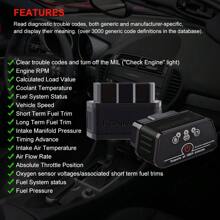 ELM327 OBD2 Bluetooth Car Diagnostic Scanner Vgate ICar2 V1.5, Car Engine Diagnostic Tool For Android/IOS, Code Reader For Auto Repair