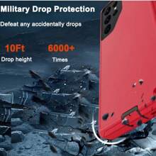 Rugged Shockproof Defender Phone Case For Galaxy S25 / S25+Plus / S25 Ultra / With Belt Clip - 黑色 - 查看 6