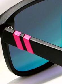 POLASUP 1 件女士流线型渐变镜片太阳镜，带金属镜腿装饰，星形镜框，适合户外骑行，配有挂绳、眼镜盒和清洁布，时尚遮阳优雅装扮，家庭出游旅行度假，适合夏季海滩度假、户外、旅行