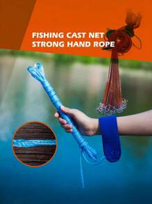 Goture 1pc Casting Net Throwing Fishing Cast Net Freshwater Saltwater, Tire Line Mesh, Throw Casting Net For Baitfish, Fishing Gear - Multicolor - View 9