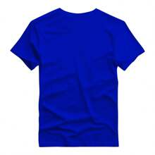 Men's 100% Cotton T-Shirt Ranch Texas Cowboy Country Print New Release - 寶藍色 - 查看 2