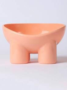 1 个猫咪爱好者和猫妈妈爱心碗，马卡龙色，大象脚设计，防滑倾斜，猫/狗爱好者礼物和狗/猫妈妈爱心宠物碗