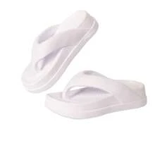 Chinelo Flat Tamanco Nuvem Plataforma Puff Confortável Feminino Leve 34 Ao 40 - Branco - Visão 2