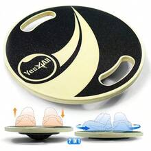 Tabla de Equilibrio de Madera Versátil, Entrenador para Terapia Física, Escritorio de Pie y Entrenamiento de Núcleo con Estabilidad en Ejercicios - Tabla de equilibrio de madera 2 en 1 - Ver 8