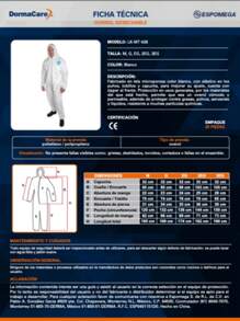 OVEROL Desechable - Talla M - 2pzs - Ver 4