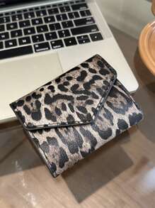 Fashionable Leopard Print Mini Card Holder Wallet For Women Wallet Mini Wallet Purse Wallet Card Wallet Wallet - Multicolor - View 5