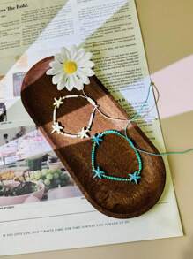 Set de 12 pulseras de estilo bohemio con cuentas - Concha de mar colorida y perla, adecuado para la playa de verano, uso diario, multiuso, regalo perfecto para damas de honor, mujeres, maestras, madres, graduadas, Día de la Madre